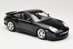 Porsche 911 996 Turbo Black Bburago 1:18 18-12030 Diecast - image 6 of 8