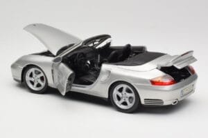 Porsche 911 996 Turbo Cabriolet Silver Maisto 1:18 31660 Diecast - image 5 of 8