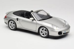 Porsche 911 996 Turbo Cabriolet Silver Maisto 1:18 31660 Diecast - image 6 of 8