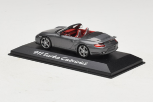 Porsche 911 997 Turbo Cabriolet Grey Metallic Minichamps 1:43 WAP02015216 Diecast - image 3 of 5