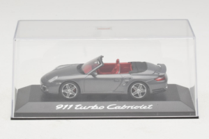 Porsche 911 997 Turbo Cabriolet Grey Metallic Minichamps 1:43 WAP02015216 Diecast - image 4 of 5