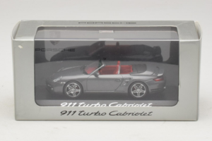Porsche 911 997 Turbo Cabriolet Grey Metallic Minichamps 1:43 WAP02015218 Diecast - image 4 of 4
