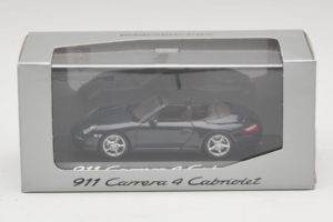 Porsche 911 997 Carrera 4 Cabriolet Dark Blue Minichamps 1:43 WAP02015216-P1 Diecast - image 4 of 4