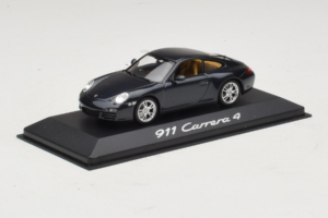 Porsche 911 997 Carrera 4 Dark Blue Metallic Minichamps 1:43 WAP02001518 Diecast - image 2 of 4