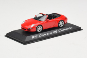 Porsche 911 997 Carrera 4S Cabriolet Red Minichamps 1:43 WAP02015316 Diecast - image 2 of 5