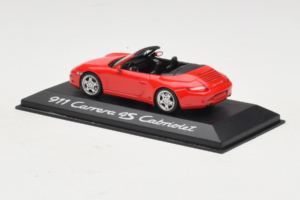 Porsche 911 997 Carrera 4S Cabriolet Red Minichamps 1:43 WAP02015316 Diecast - image 3 of 5