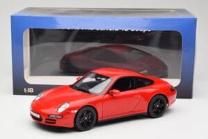 Porsche 911 997 Carrera 4S Red Norev 1:18 187510 Diecast - image 8 of 8