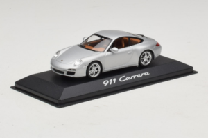 Porsche 911 997 Carrera Silver Metallic Minichamps 1:43 WAP02001218 Diecast - image 2 of 5