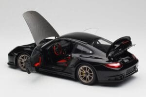 Porsche 911 997 GT2 RS Black & Silver Wheels Minichamps 1:18 100069401 Diecast - image 5 of 8