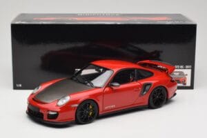 Porsche 911 997 GT2 RS Red With Black Wheels Minichamps 1:18 100069407 Diecast - image 8 of 8