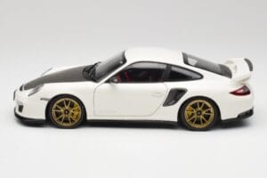 Porsche 911 997 GT2 RS White & Gold Wheels Minichamps 1:18 100069406 Diecast - image 4 of 8