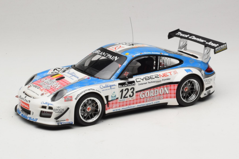 Porsche 911 997 GT3 R #123 Muhlner Motorsport E. Fumal / E. Thiry 24 Hours of Spa 2011 Minichamps 1:18 151118923 Diecast