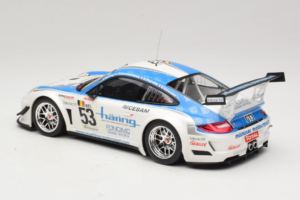 Porsche 911 997 GT3 R #53 Muhlner Motorsport P-Y. Vannelet / U. Peyroles Class Winners 24 Hours of Spa 2010 Minichamps 1:18 1 - image 5 of 6
