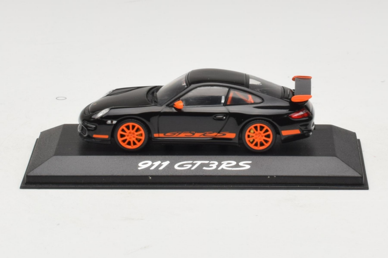 Porsche 911 997 GT3 RS Black Orange Minichamps 1:43 Porsche 911 997 GT3 RS Black Orange Minichamps 1:43 WAP02012817-R1 Diecast