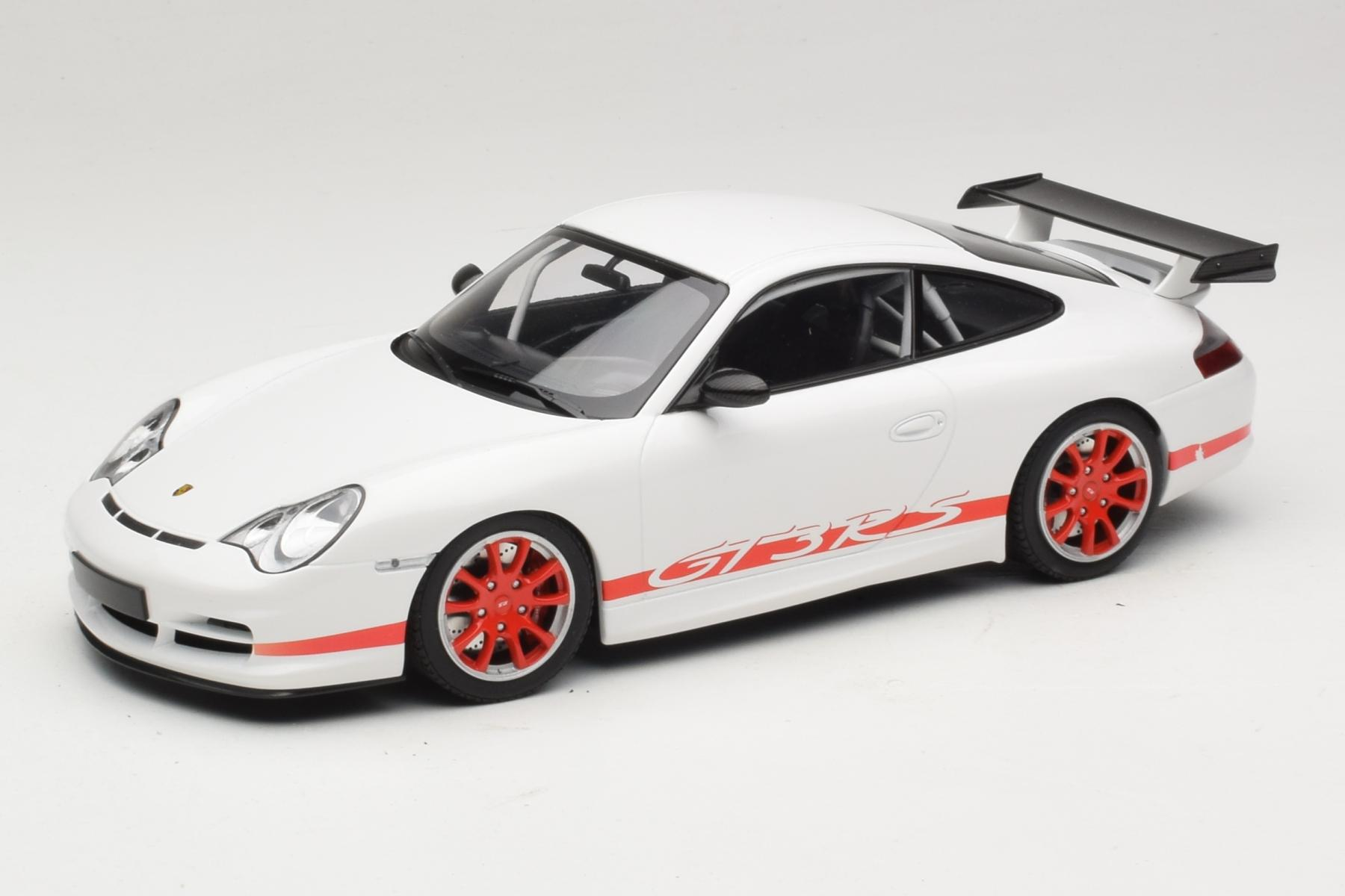 【MINICHAMPS】 Porsche 911[996] GT3 RS Porsche 911 996 GT3 RS White Red Stripe Minichamps 1:18