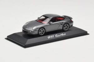 Porsche 911 997 Turbo Anthracite Grey Minichamps 1:43 WAP0200010A Diecast - image 2 of 4