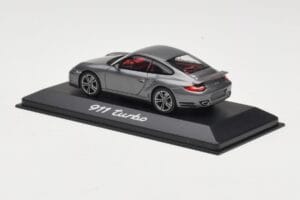 Porsche 911 997 Turbo Anthracite Grey Minichamps 1:43 WAP0200010A Diecast - image 3 of 4