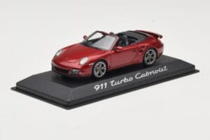 Porsche 911 997 Turbo Cabriolet Red Minichamps 1:43 WAP0200130A Diecast - image 2 of 4