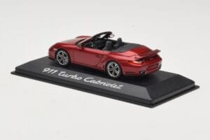Porsche 911 997 Turbo Cabriolet Red Minichamps 1:43 WAP0200130A Diecast - image 3 of 4