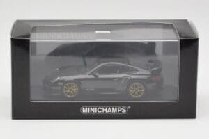Porsche 911 997.2 GT2 RS Black with Golden Wheels Minichamps 1:43 400069402 Diecast - image 4 of 4