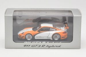 Porsche 911 GT3 R Hybrid 997.2 Presentation White Orange Minichamps 1:43 WAP0201170B Diecast - image 4 of 4