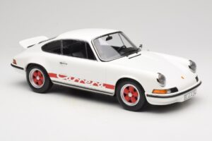 Porsche 911 Carrera RS 2.7 Grand Prix White With Red Norev 1:12 127514 Diecast - image 4 of 6