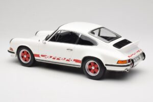 Porsche 911 Carrera RS 2.7 Grand Prix White With Red Norev 1:12 127514 Diecast - image 5 of 6