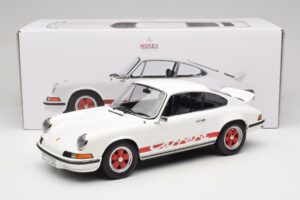Porsche 911 Carrera RS 2.7 Grand Prix White With Red Norev 1:12 127514 Diecast - image 6 of 6