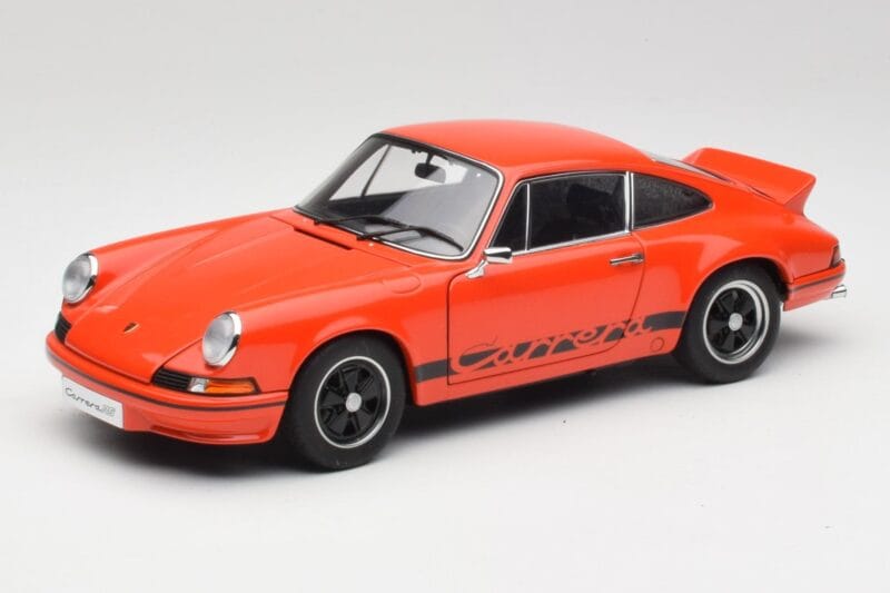 Porsche 911 Carrera RS 2.7 Orange & Black Stripes AUTOart 1:18 78054 Diecast