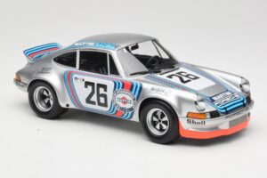 Porsche 911 Carrera RSR Group 4 GT #26 Martini Racing H. Muller / G. van Lennep GT Class Winner 1000 km Dijon 1973 Minichamps - image 4 of 6