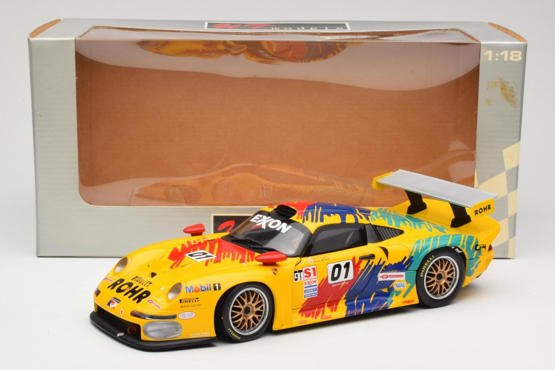 UT Models Porsche 911 GT1 #1 1997 1:18 Diecast