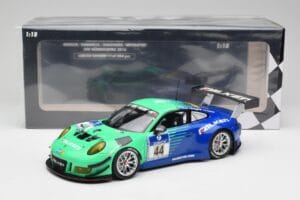 Porsche 911 GT3 R #44 Falken Motorsport W. Henzler / P. Dumbreck NBR 2016 Minichamps 1:18 155166044 Diecast - image 6 of 6