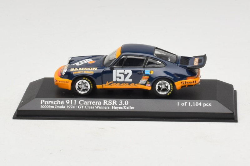 Porsche 911 RSR 3.0 #152 H. Heyer / Keller Imola 1974 Class Winners Minichamps 1:43 430746952 Diecast