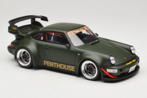 Porsche 911 RWB Penthouse Kaki Green GT Spirit 1:18 GT559 Resin - image 4 of 6