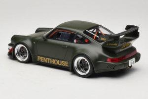 Porsche 911 RWB Penthouse Kaki Green GT Spirit 1:18 GT559 Resin - image 5 of 6