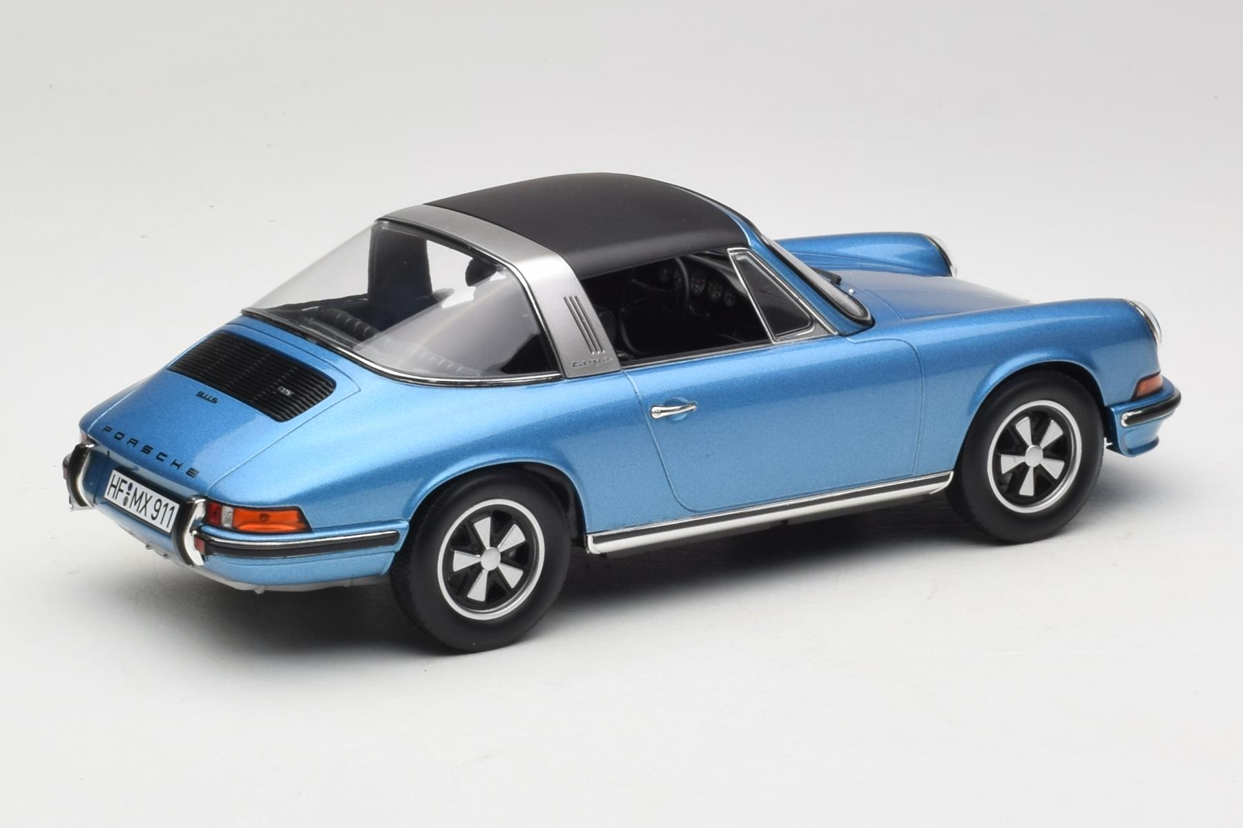 Porsche 911 S Targa Blue Metallic Norev 1:18