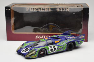 Porsche 917 LH #3 Hippie 2nd Place 24 Hours of Le Mans 1970 AUTOart 1:18 87075-R1 Diecast - image 8 of 8
