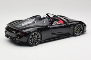 Porsche 918 Spyder Basalt Black Metallic Minichamps 1:18 110062431 Diecast - image 3 of 8