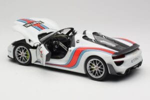 Porsche 918 Spyder Weissach Package Martini Minichamps 1:18 110062440 Diecast - image 5 of 8