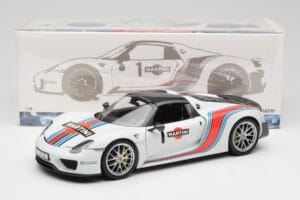 Porsche 918 Spyder Weissach Package Martini Minichamps 1:18 110062440 Diecast - image 8 of 8