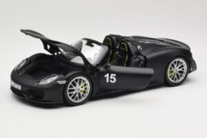 Porsche 918 Spyder Weissach Package Matt Black Minichamps 1:18 110062444 Diecast - image 2 of 8