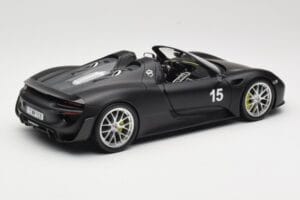 Porsche 918 Spyder Weissach Package Matt Black Minichamps 1:18 110062444 Diecast - image 3 of 8