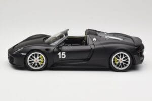 Porsche 918 Spyder Weissach Package Matt Black Minichamps 1:18 110062444 Diecast - image 4 of 8
