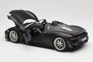 Porsche 918 Spyder Weissach Package Matt Black Minichamps 1:18 110062444 Diecast - image 5 of 8