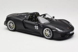 Porsche 918 Spyder Weissach Package Matt Black Minichamps 1:18 110062444 Diecast - image 6 of 8