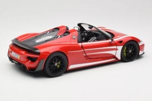 Porsche 918 Spyder Weissach Package Red & White Stripes Minichamps 1:18 110062442 Diecast - image 4 of 9