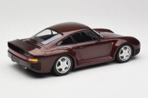 Porsche 959 Dark Red Metallic Minichamps 1:18 155066204 Diecast - image 2 of 6