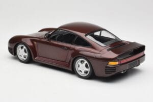 Porsche 959 Dark Red Metallic Minichamps 1:18 155066204 Diecast - image 4 of 6