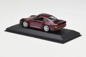 Porsche 959 Dark Red Metallic Minichamps 1:43 400062525 Diecast - image 3 of 4