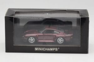 Porsche 959 Dark Red Metallic Minichamps 1:43 400062525 Diecast - image 4 of 4